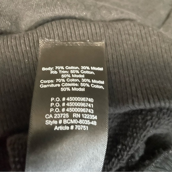 Aritzia The Group Babaton Black Crewneck Sweatshirt Women’s Oversized XXS - Picture 4 of 6